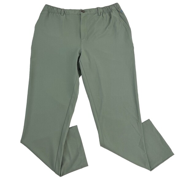 Chubbies The New Avenues Everywhere Performance Pants Mens XL Green Tapered - Picture 1 of 9